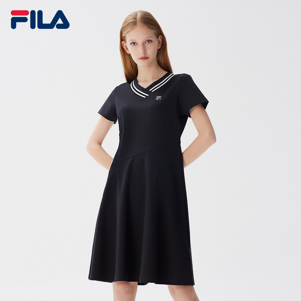 Online Exclusive Women's Rhinestone F-Box Logo Dress